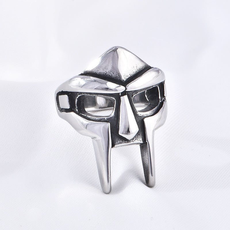 Stainless steel men's ring jewelry mask titanium steel ring
