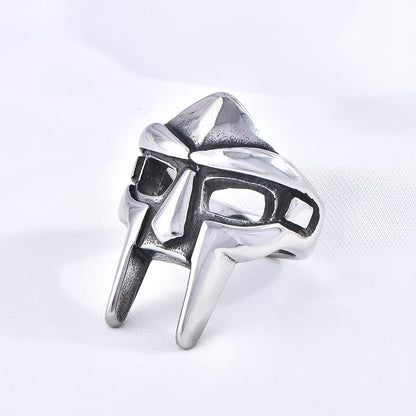 Stainless steel men's ring jewelry mask titanium steel ring